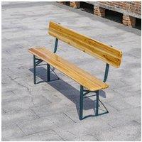 2 Pcs Folding Outdoor Wooden Garden Bench