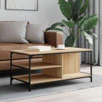 Coffee Table Sonoma Oak 100x50x45 cm Engineered Wood