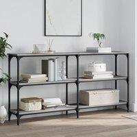 Console Table Grey Sonoma 150x29x75 cm Engineered Wood