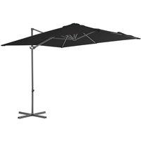 Cantilever Umbrella with Steel Pole Black 250x250 cm