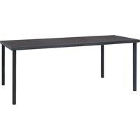 Outdoor Dining Table Anthracite 190x90x74 cm Steel