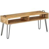 TV Stand Solid Mango Wood 110x35x45 cm