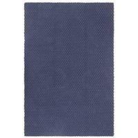 Rug Rectangular Navy Blue 160x230 cm Cotton