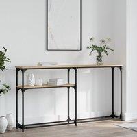 Console Table Sonoma Oak 145x22.5x75 cm Engineered Wood