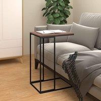 Side Table Black 40x30x59 cm Engineered Wood