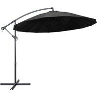 Hanging Parasol Anthracite 3 m Aluminium Pole