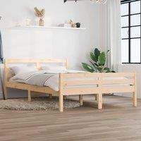 Bed Frame Solid Wood 120x190 cm Small Double