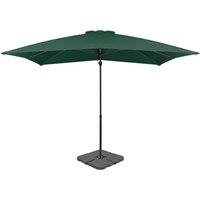 Outdoor Umbrella with Portable Base Green