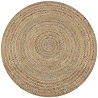 Area Rug Braided Jute 150 cm Round