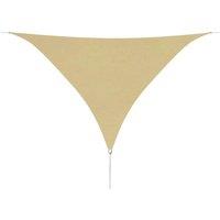 Sunshade Sail Oxford Fabric Triangular 5x5x5 m Beige