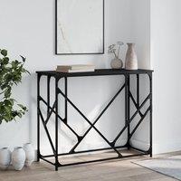 Console Table Black 100x40x80 cm Engineered Wood