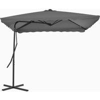 Outdoor Parasol with Steel Pole 250x250 cm Anthracite