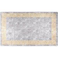 Rug Washable Grey and Gold 150x230 cm Anti Slip