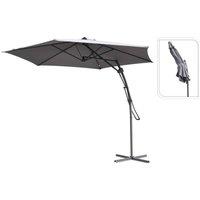 ProGarden Hanging Parasol Grey 300 cm