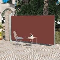 Patio Retractable Side Awning 160x300 cm Brown