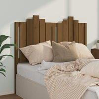 Bed Headboard Honey Brown 126x4x110 cm Solid Wood Pine