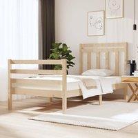 Bed Frame Solid Wood 90x190 cm Single