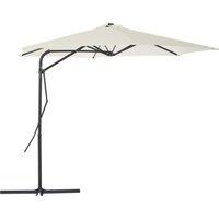 Outdoor Parasol with Steel Pole 300 cm Sand