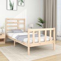 Bed Frame Solid Wood 90X190 cm Single