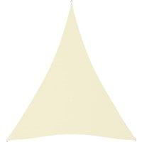 Sunshade Sail Oxford Fabric Triangular 5x6x6 m Cream