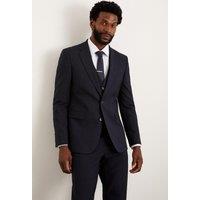 Burton Men's Navy Slim Fit Essential Suit Jacket | Size: 46R