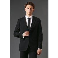 Burton Men's Black Slim Fit Essential Suit Jacket | Size: 42R