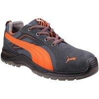 Puma Safety Men's 'Omni Flash Low' Suede Safety Trainers in Black | Size: 11