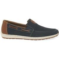 Rieker Men's 'Mariner' Slip On Boat Shoes in Dark Blue | Size: 9