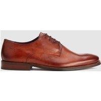 Base London Men's Marley Plain Toe Derby Shoe in Tan | Size: 7