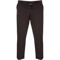Duke Clothing Men's D555 Bruno Stretch Chino Kingsize Trousers in Black | Size: 56S