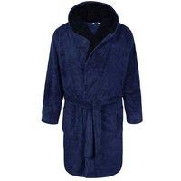 D555 Men's Newquay Hooded Kingsize Dressing Gown in Navy | Size: 6XL