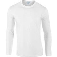 Gildan Men's Soft Style Long Sleeve T-Shirt (Pack Of 5) in White | Size: XL