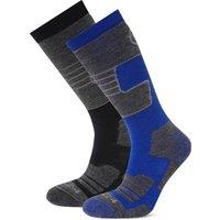 TOG24 Men's 'Linz' 2-pack Ski Socks in Bright Blue | Size: Large