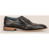 Oswin Hyde Men's Winston Leather Oxford Brogue in Black | Size: 10