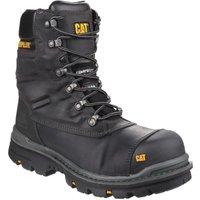 Caterpillar Men's 'Premier' Leather Safety Boots in Black | Size: 7