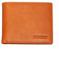 Breed Men's Locke Genuine Leather Bi-Fold Wallet in Orange