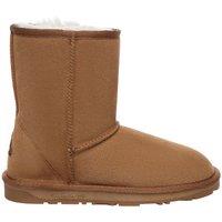 EverAu Australia Men's Real Sheepskin Kookaburra Mid-Calf Classic Boots with TPR Sole in Brown | Size: 14