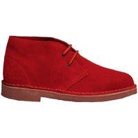 Roamers Men's Real Suede Unlined Desert Boots in Red | Size: 6