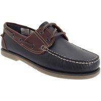 Dek Men's Moccasin Boat Shoes in Dark Navy | Size: 10