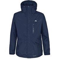 Trespass Men's Corvo Hooded Full Zip Waterproof Jacket Coat in Navy | Size: XS