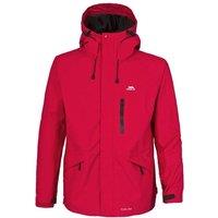 Trespass Men's Corvo Hooded Full Zip Waterproof Jacket Coat in Red | Size: Small