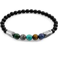 ANCHOR & CREW Men's Hukou Silver & Stone Bracelet | Size: 21 cm