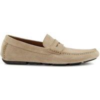 Dune London Men's 'Bradlay' Suede Slip-On Shoes in Natural | Size: 10