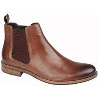 Roamers Men's Leather Gusset Boots in Brown | Size: 12