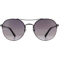 Police Men's Aviator Shiny Gunmetal Smoke Gradient Sunglasses in Grey