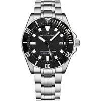 Alexander Men's A501B Vathos Luxury Diver's Watch 42mm in Black