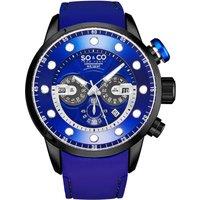 Precision-Driven Power: 50mm Chronograph Watch with Silicone Rubber Strap and Luminous Details - Model 5270