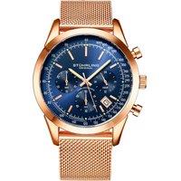 Rialto Chronograph Watch Quartz With Tachymeter 44mm Case Mesh Bracelet