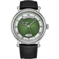 Alexander A153 Luxury Swiss Automatic Classic 43mm Stainless Steel Luxury Watch with Brass Dial and Sapphire Crystal