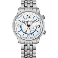Alexander Men's A171B Journeyman 2 42mm Luxury World Traveler Watch in Silver